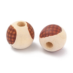Herbstthema natürliche Holzperlen&nbsp;WOOD-O005-03B