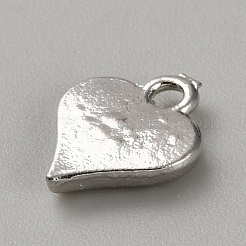 Pendentif acrylique en alliage d'arc d'amour série blanche&nbsp;PALLOY-WH0115-01P-13
