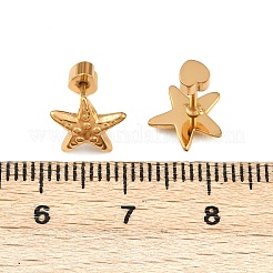 Orecchini a forma di stella in acciaio inossidabile 304&nbsp;EJEW-I320-10G