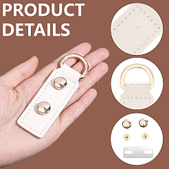 2 Beutel Rechteck Kunstleder Hängeverschlüsse DIY Kit&nbsp;DIY-CY0003-09B