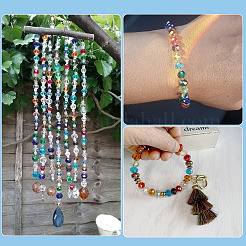 6 brin 3 styles de brins de perles en verre électrolytique&nbsp;EGLA-TA0013-70