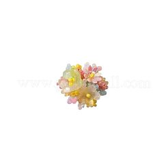 Blumen-Ohrstecker aus Glas und Kunststoff&nbsp;FS-WG119A6-03