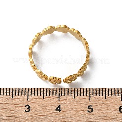 Ionenplattierung (IP) 304 Edelstahl-Fingerringe&nbsp;RJEW-L102-31G