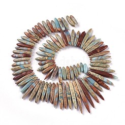 Natürliche Aqua Terra Jaspis abgestufte Perlen Stränge&nbsp;G-F590-01