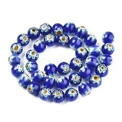 Fili di perline di vetro millefiori fatto a mano&nbsp;LK-T001-10F