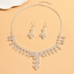 Elegante Legierung Hohlblatt Blume Ohrringe & Halsketten Sets für Frauen&nbsp;MC0104
