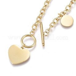 Colliers pendentifs en acier inoxydable 304&nbsp;NJEW-K120-12G