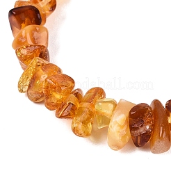 Bracelets extensibles en perles d'ambre naturel&nbsp;BJEW-N041-01A