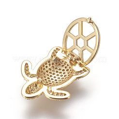 Ottone micro spianare fascini dello scorrevole zirconi&nbsp;ZIRC-F099-29G