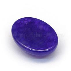 Ovale cabochon tinti agata crackle naturale&nbsp;G-R349-15x20-02
