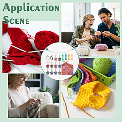 DIY-Strickwerkzeugsets mit Hundepfotenabdruck&nbsp;HJEW-NB00075