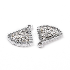 Legierung Kristall Strass Anhänger&nbsp;ALRI-H004-36P
