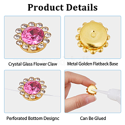 Glas Strass Knöpfe&nbsp;DIY-HS0001-64