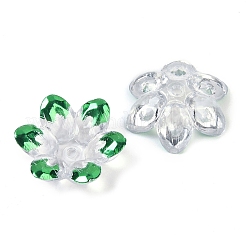 Placage de capuchons de perles en acrylique&nbsp;OACR-H118-06G