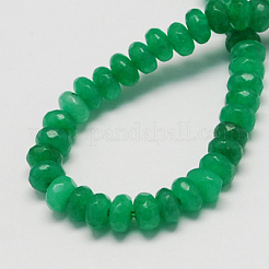 Natürliche weiße Jade Perlenstränge&nbsp;G-R168-6x4mm-08