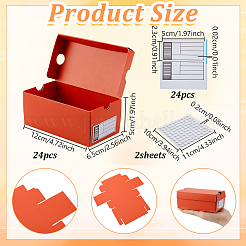 24 Stück faltbare Verpackungsboxen aus Kartonpapier&nbsp;CON-GA0001-20C