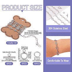 Kits de colliers/bracelets à chaîne à faire soi-même&nbsp;DIY-TA0015-95P