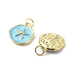 Messing Emaille Anhänger / charms&nbsp;KK-L237-022G-02