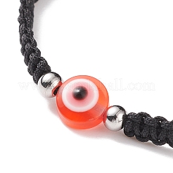 Set di braccialetti di perline intrecciati con occhio diabolico in resina da 2 pz 2&nbsp;BJEW-JB08426