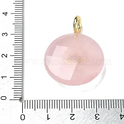 Anhänger aus natürlichem Rosenquarz mit Facettenschliff&nbsp;G-A287-02G-12