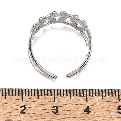 Offene Manschettenringe aus Edelstahl 304 für Damen&nbsp;RJEW-B162-01P