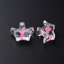 Abalorios de acrílico transparentes&nbsp;MACR-S373-105-B04