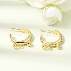 Boucles d'oreille en laiton émaillé&nbsp;KK-CBA8324-23G