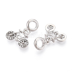 Legierung Kristall Strass europäischen baumeln Charms&nbsp;FIND-N009-23P