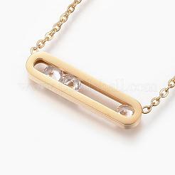 Collane con ciondolo in acciaio inossidabile 304&nbsp;NJEW-P206-20G