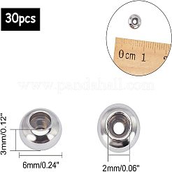 304 Edelstahlperlen&nbsp;STAS-UN0009-01P