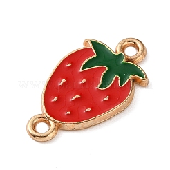 Breloques connecteurs en alliage émaillé sur le thème des fruits&nbsp;AL-CBA95F4-01KCG-06