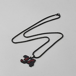 667 collane a catena in acciaio inossidabile&nbsp;NJEW-WH20001-07A-EB