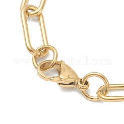 304 Edelstahl-Büroklammerketten-Armbänder&nbsp;BJEW-I293-09G