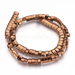 Chapelets de perles en hématite synthétique sans magnétique&nbsp;G-I208-16