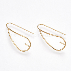 Messingohrringhaken&nbsp;X-KK-T038-303G