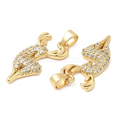 Colgante micropavé cubic zirconia de latón&nbsp;KK-P236-16G