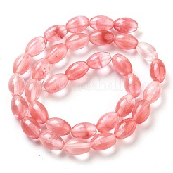 Perle di vetro di quarzo ciliegio fili&nbsp;G-B106-B02-01