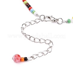 Handgemachte Millefiori Glasperlen Fußkettchen&nbsp;AJEW-AN00341-02