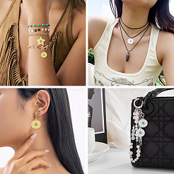 9 pièces 3 styles pendentifs turquoise synthétiques&nbsp;STAS-TA0006-41