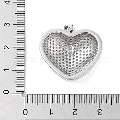 Ciondoli in ottone con placcatura a cremagliera con micro pavé di zirconi chiari&nbsp;KK-A208-06P