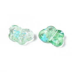 Perles acryliques transparentes peintes à la bombe&nbsp;OACR-N149-01D