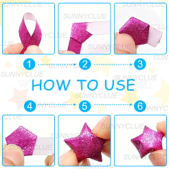 900 tira de papel hecha a mano de 10 colores&nbsp;DIY-SC0033-87C