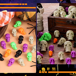 150 stücke 9 arten halloween thema leuchtende kunststoff schädel display dekorationen&nbsp;KY-SP0001-76