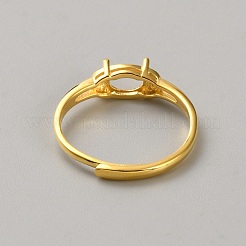 925 verstellbarer Ring aus Sterlingsilber mit Mikropavé und Zirkonia&nbsp;STER-WH0004-033G