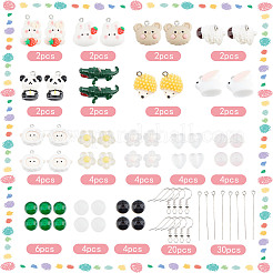 DIY-Set zum Basteln von Ohrhängern mit Tiermotiven&nbsp;DIY-SC0021-54