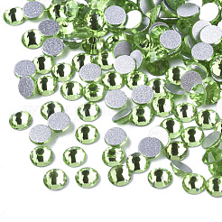 Cabochons de strass dos plat en verre&nbsp;RGLA-S002-12SS-08