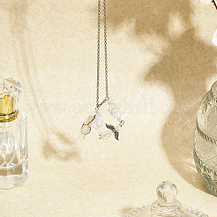 Decorazioni pendenti con proiettili di cristallo naturale&nbsp;HJEW-CA0001-58