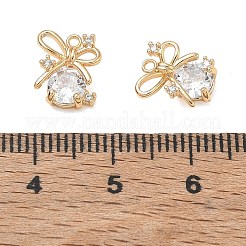 Messing micro pave klar zirkonia charme&nbsp;CU-CBAB0CF-16G