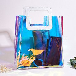 2 Farben PVC Laser transparente Tasche&nbsp;ABAG-SZ0001-03A