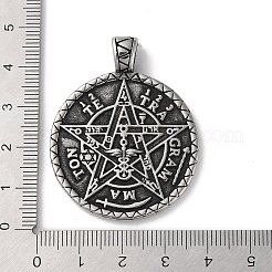 Pendentifs wicca en acier inoxydable 304&nbsp;STAS-D014-11AS